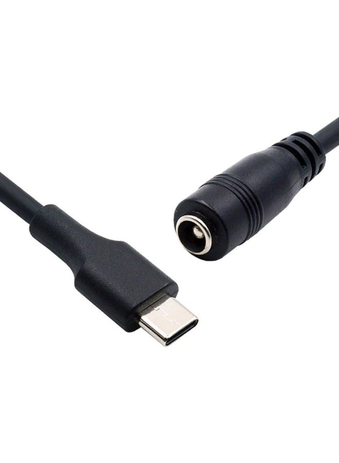 Cablecc USB 3.1 Type C USB-C to DC 5V 5.5 * 2.5mm Power Jack Extension Charge Cable for Cell Phone Tablet - Image 1